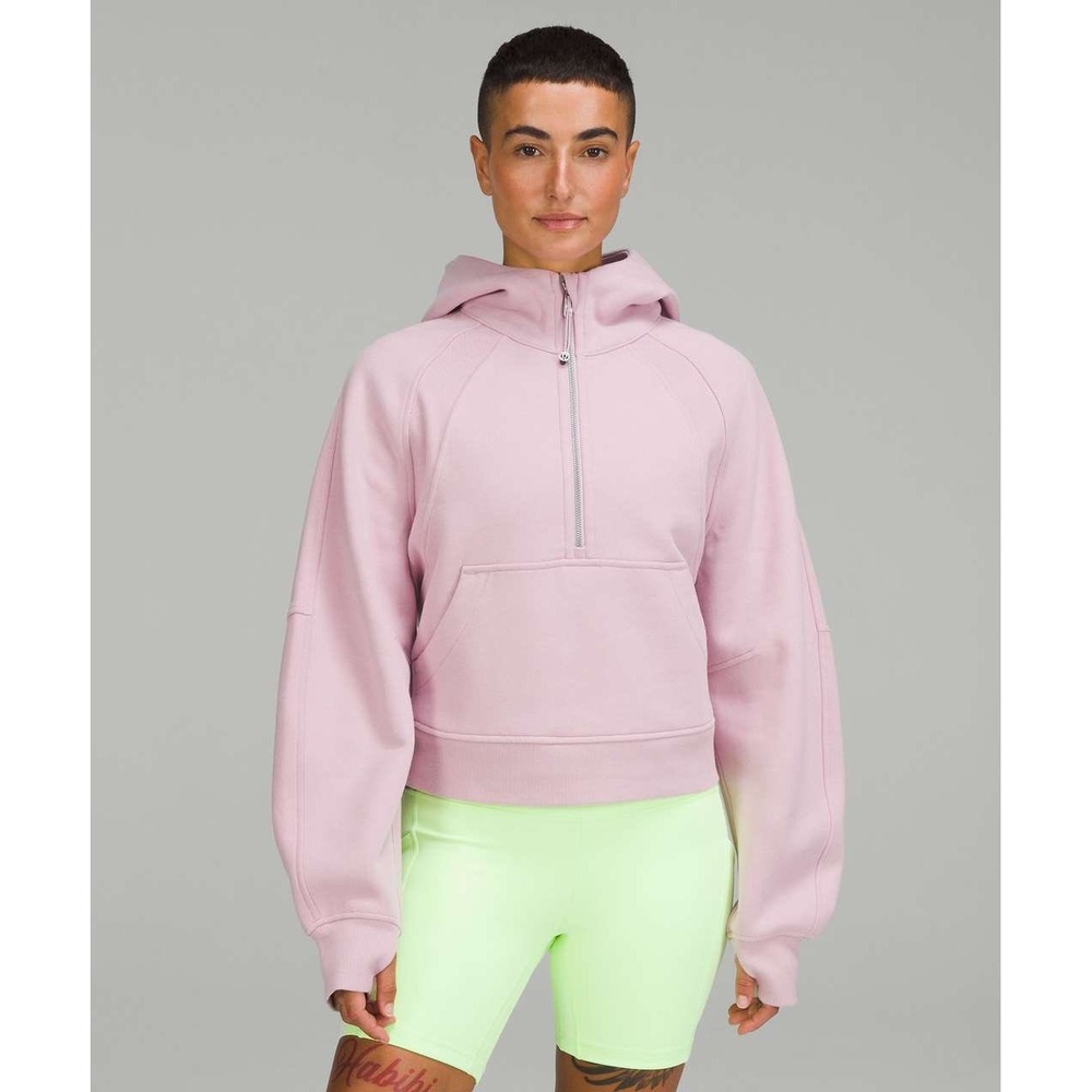 Lululemon Scuba Oversized Half-Zip Hoodie Pink W3DM4S M/L